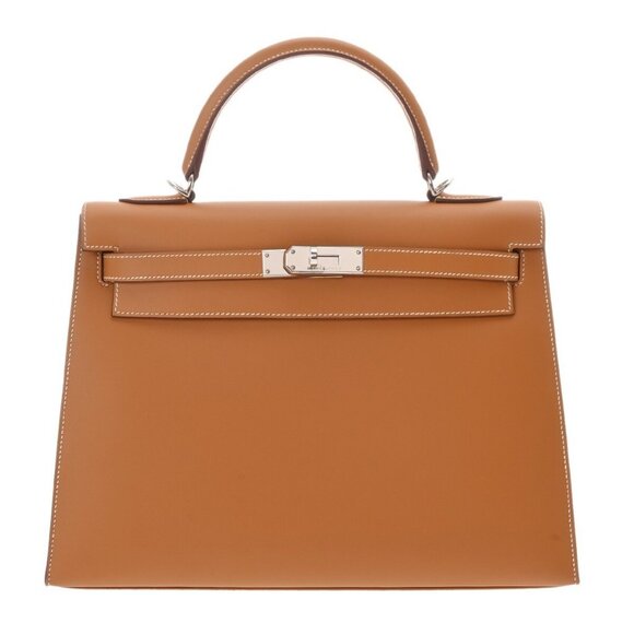 HERMES Kelly 32 Outer stitch 2WAY Natural hand bag - Picture 1 of 10